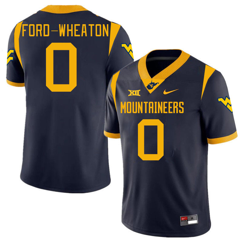 Bryce Ford-Wheaton WVU Jersey,West Virginia Mountaineers #0 Bryce Ford-Wheaton Jersey Youth-Navy